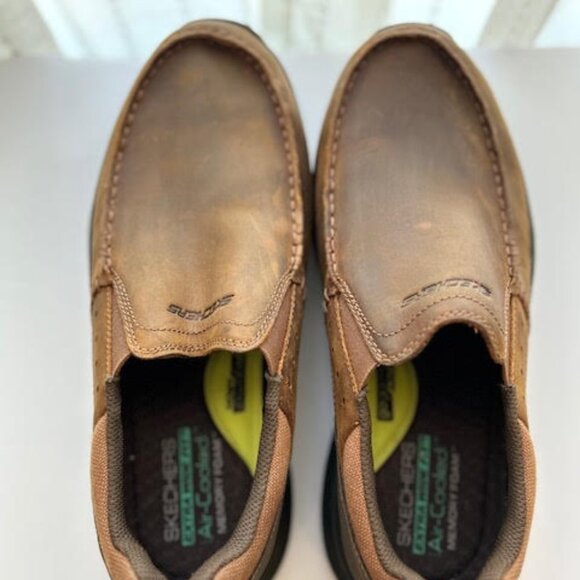 Skechers USA Expended Seveno Moc Toe Leather Slip Ons main image 5